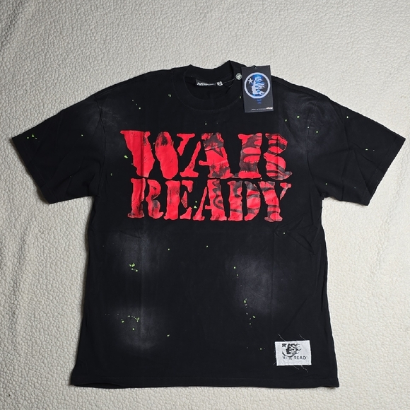 1335 NWT HELLSTAR WAR READY! T-SHIRT - BLACK Sz MED - Picture 1 of 11